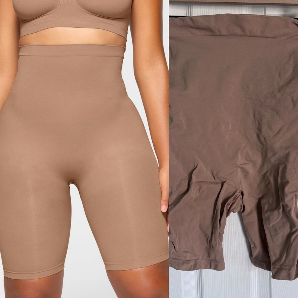 NEW Skims Seamless Sculpt High Waisted Short 2XL Sienna Compression Shapewear